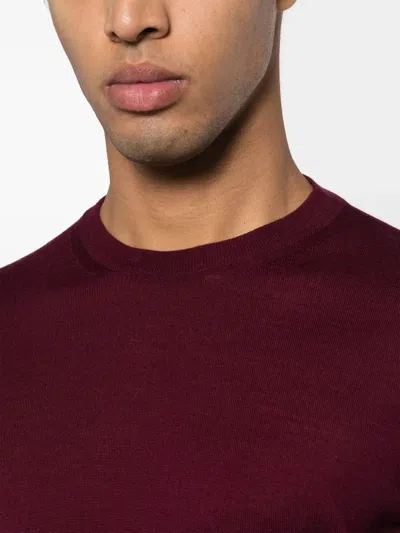 Piacenza Cashmere Crew-neck Wool Jumper In Red