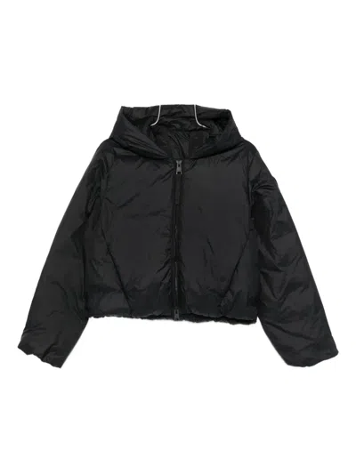 Canada Goose Cropped Black Puffer Jacket With Adjustable Hood