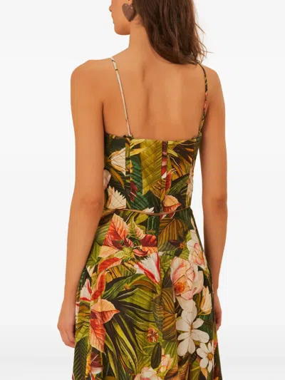 Farm Rio Botanical Forest-print Crop Top In Multi