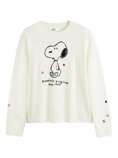 Chinti & Parker Wool Cashmere Peanuts Original Sweater In Neutral