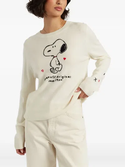 Chinti & Parker Wool Cashmere Peanuts Original Sweater In Neutral