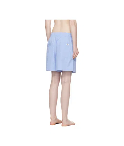 Tekla Drawstring Pajama Pants In Blue