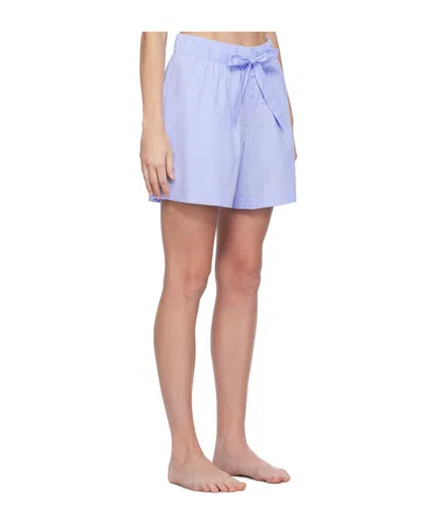 Tekla Drawstring Pajama Pants In Blue