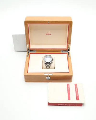 Omega Seamaster Aqua Terra Gmt Chronograph 43mm Full Set Watch In Metallic