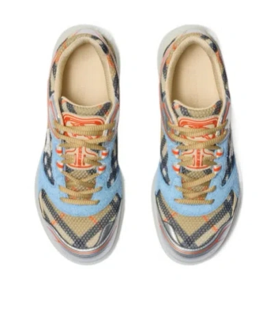 Burberry Check Matrix Sneakers In Sand