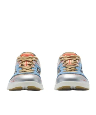 Burberry Check Matrix Sneakers In Sand