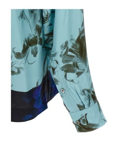 Dries Van Noten Floral Pattern Long Sleeves Shirt With Chest Pocket In Multi