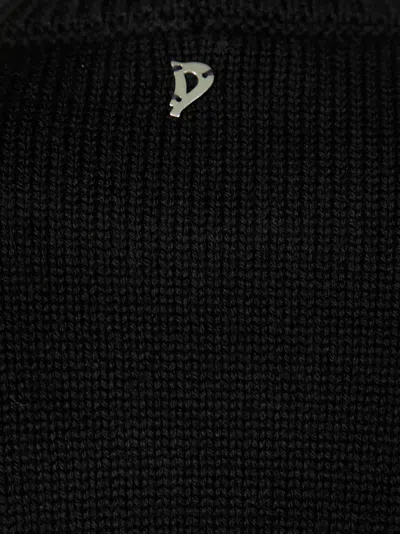 Dondup Turtleneck Long-sleeved Sweater In Black