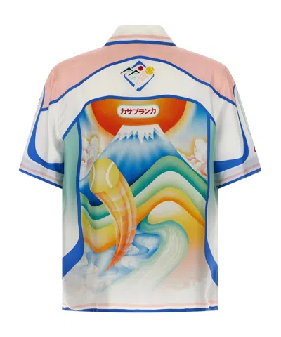 Casablanca 'dream Of Mount Fuji' Shirt In White