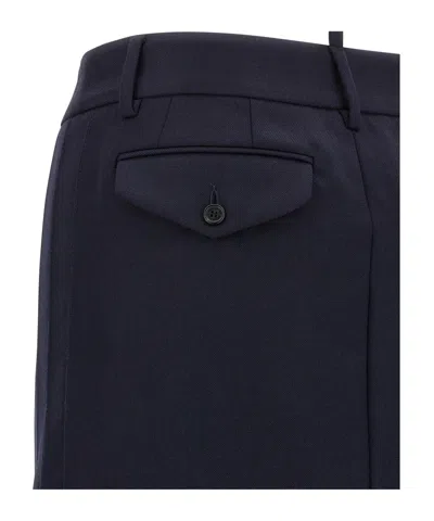 Dsquared2 Stitched Skirt With Pockets And Loops In Blue