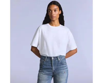 Levi's Women S Blue Tab Daily Tee In White