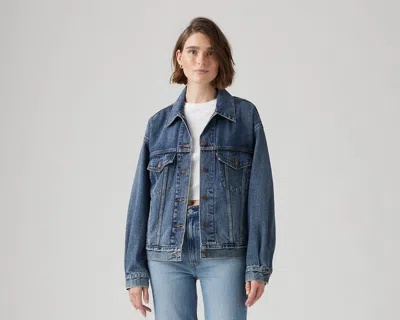 Levi's Womens Soft As Butter Original Trucker Denim Jacket Xs In Blue