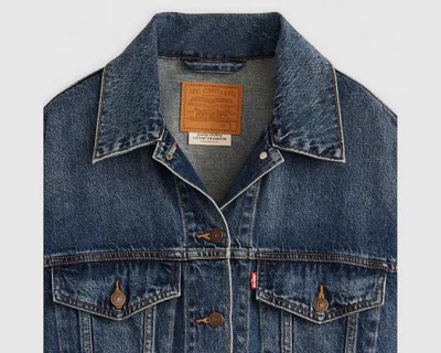 Levi's Womens Soft As Butter Original Trucker Denim Jacket Xs In Blue