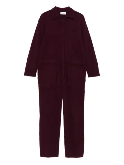 翻领搭扣连体长裤