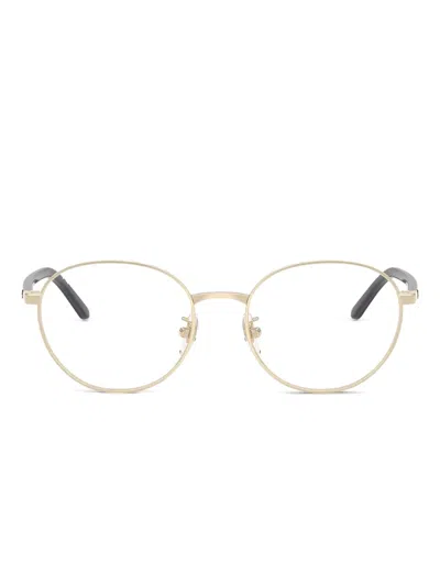 Ray Ban Round-frame Glasses In Gold