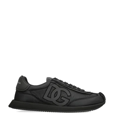 Dolce & Gabbana Dolce&gabbana Men Aria Dg Runner Sneakers In Black