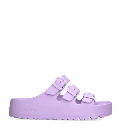 Birkenstock Buckle Platform Florida Eva Pap Flex Sneakers In Purple