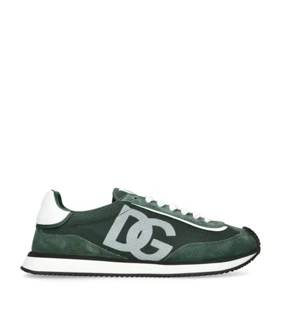Dolce & Gabbana "dg Cushion" Sneaker In Green