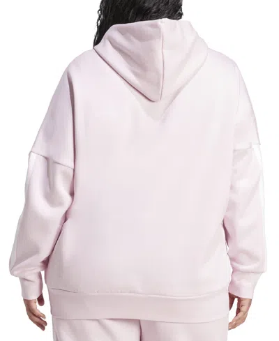Adidas Originals Women's 3-stripe Fleece Full Zip Hoodie In Pink
