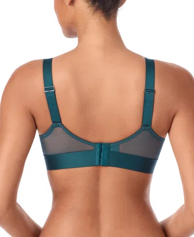 Dkny Women's Sheers Unlined Mesh Bralette Bra Dk4084 In Blue