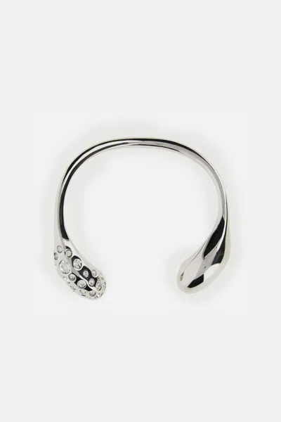 Marni Crystal-embellished Bracelet In Silver