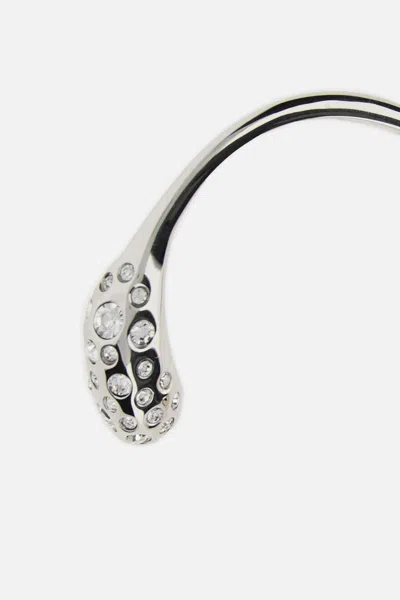 Marni Crystal-embellished Bracelet In Silver