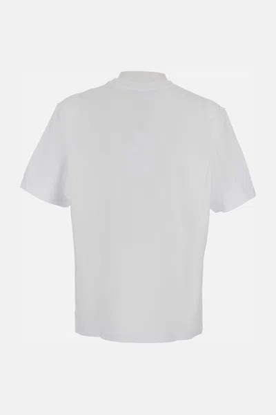 Maison Kitsuné Maison Kitsune Fox Head Patch T Shirt White In White