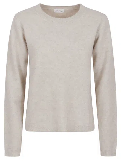 P.a.r.o.s.h Parosh Relaxed-fit Crewneck Sweater In Luxurious Raccoon Fur In Neutral