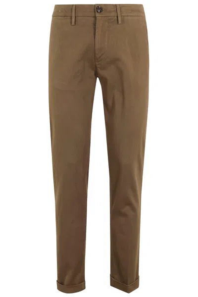 Re-hash Logo-patch Chinos In Brown