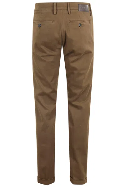 Re-hash Logo-patch Chinos In Brown