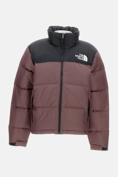 The North Face 1996 Retro Nuptse Jacket Khumbu Climbing School White Dune Nylon Coats Brown In Multi