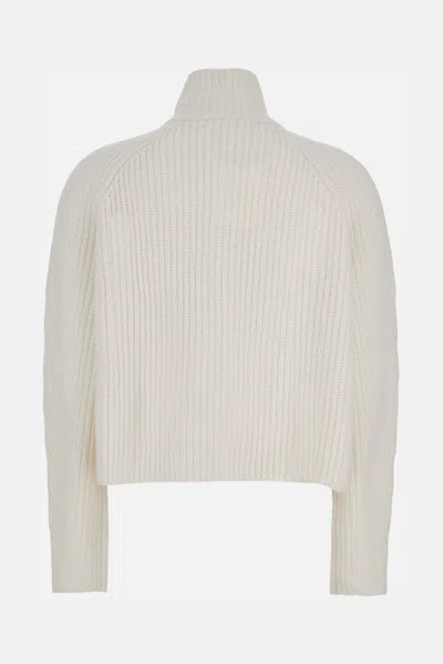 Lisa Yang 'sadie' Zip Sweater In White