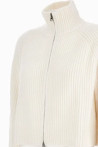 Lisa Yang 'sadie' Zip Sweater In White