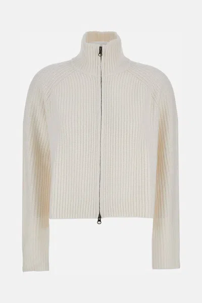 Lisa Yang 'sadie' Zip Sweater In White
