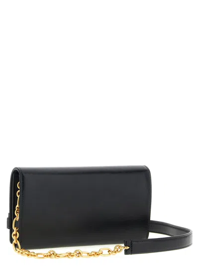 Balmain Chain Strap Buckle Detail Gold-tone Hardware In Black