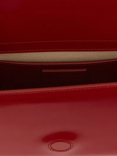Jacquemus Rectangular Smooth Top Handle Shoulder Bag In Red