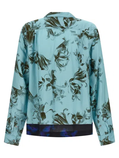 Dries Van Noten Floral Pattern Long Sleeves Shirt With Chest Pocket In Multi