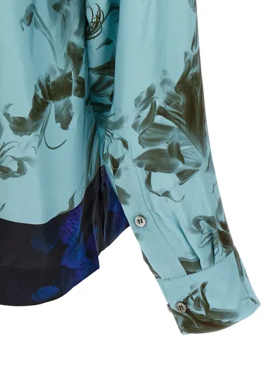 Dries Van Noten Floral Pattern Long Sleeves Shirt With Chest Pocket In Multi