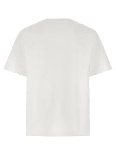 Maison Kitsuné Maison Kitsune Fox Head Patch T Shirt White In White