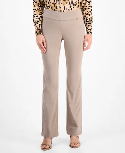 Inc International Concepts Petite Mid-rise Bootcut Pants, Petite & Petite Short, Created For Macy's In Neutral