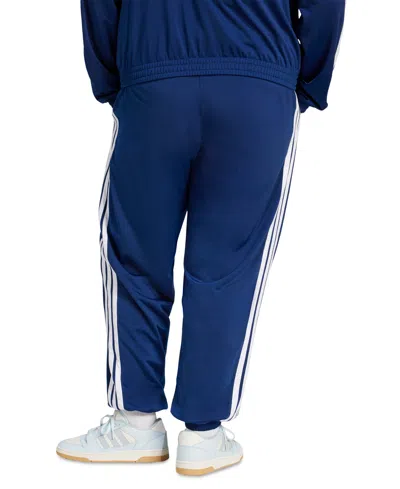 Adidas Originals Plus Size Tricot 3-stripes Track Pants In Black