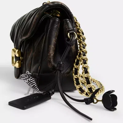 Coach Tabby Shoulder Bag 26 In Loved Leather With Quilting In Multi