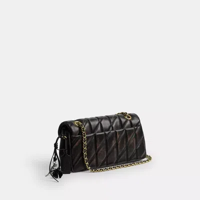 Coach Tabby Shoulder Bag 26 In Loved Leather With Quilting In Multi