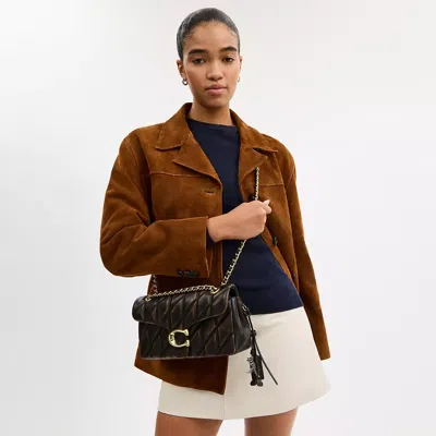 Coach Tabby Shoulder Bag 26 In Loved Leather With Quilting In Multi