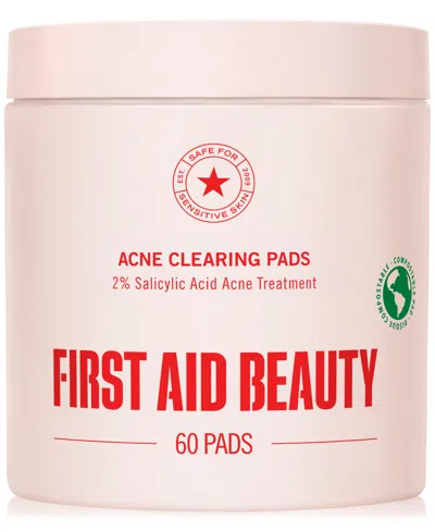 First Aid Beauty Acne Clearing Pads - 2% Salicylic Acid Acne Treatment 60 Pads/pack In Transparent