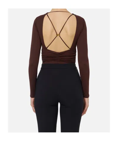 Elisabetta Franchi Top - Marrón In Multi