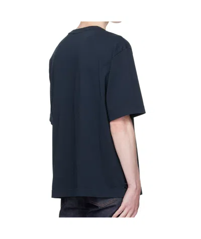 Maison Kitsuné Navy Bold Fox Head Patch Oversized T-shirt In Multi