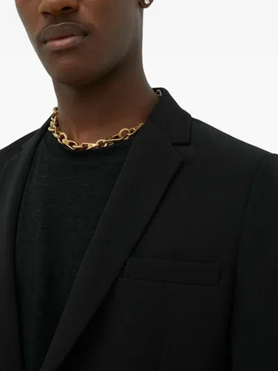 Bruuns Bazaar Buttoned Notched-lapels Blazer In Black