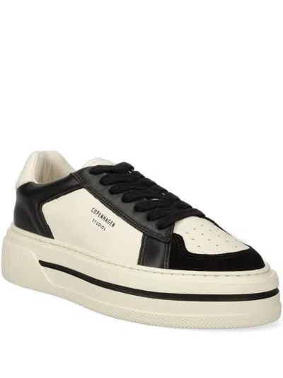 Copenhagen Cph181 Leather-panelled Platform Sneakers In Neutral