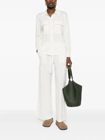 P.a.r.o.s.h Drawstring Pocket Trousers In White